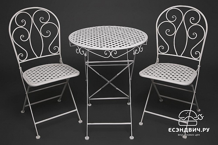 Стол складной "Патио" (Металл Слоновая кость) Tch/9971