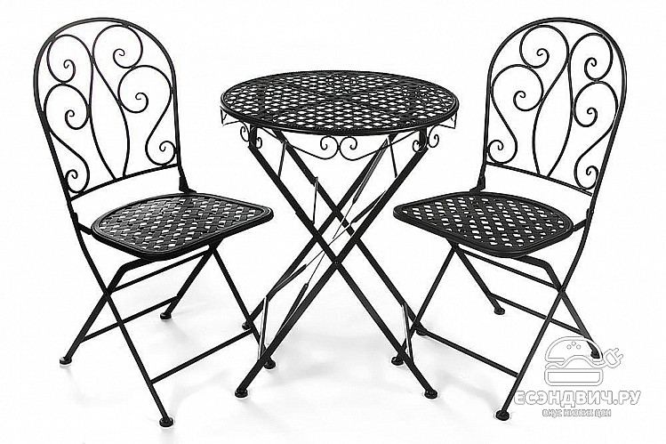 Стол складной "Патио" (Металл Черный) Tch/9967