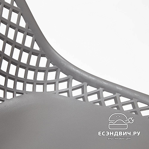 Стул grid "Дэнвер" (Пластик Серый/Металл Черный) Tch/13614