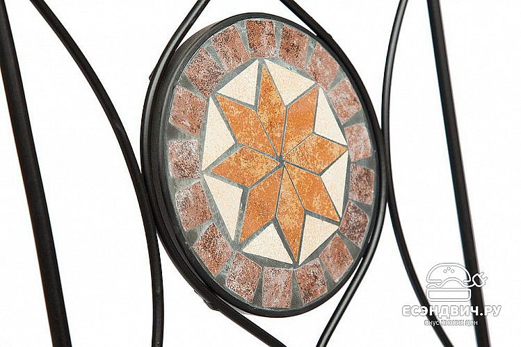 Стул складной mosaic "Патио" (Металл Черный/Мозаика Канада) Tch/10837