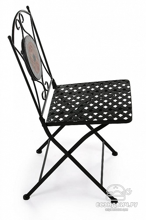 Стул складной mosaic "Патио" (Металл Черный/Мозаика Канада) Tch/10837