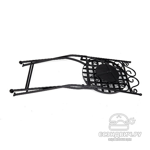 Стул складной L mosaic "Патио" (Металл Черный/Мозаика Синяя) Tch/13301