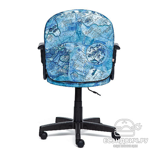 Кресло "Банни" (Ткань Принт Карта на синем) Tch/10197