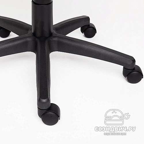 Кресло "Брэм" (Кожзам Черный/Кожзам Оранжевый/Пластик Черный) Tch/12215