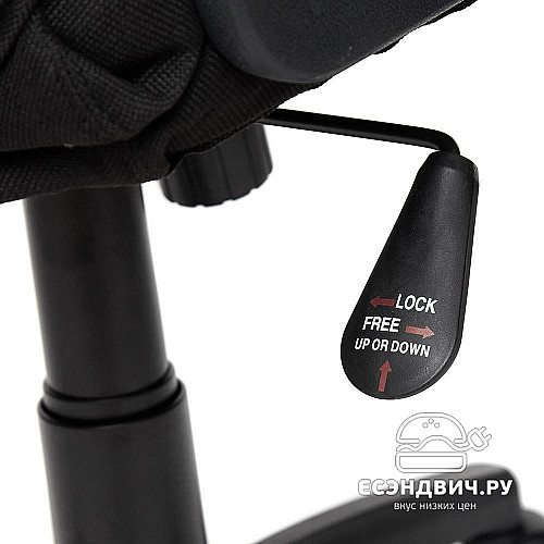 Кресло "Драйв" (Кожзам Белый/Ткань Красная/Пластик Черный) Tch/12842