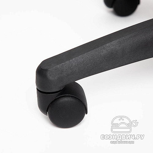 Кресло "Драйв" (Кожзам Серый/Ткань Фисташковая/Пластик Черный) Tch/10581