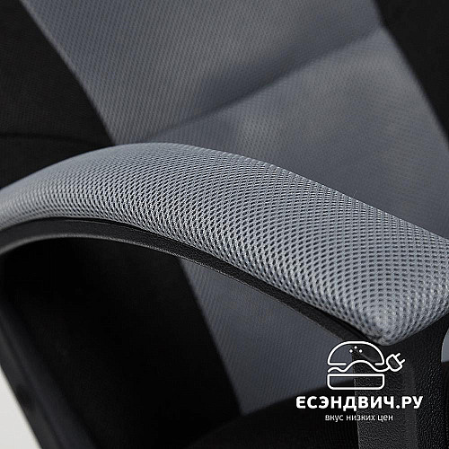 Кресло "Драйв" (Ткань Черная/Ткань Серая/Пластик Черный) Tch/12856