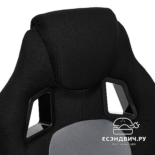 Кресло "Драйв" (Ткань Черная/Ткань Серая/Пластик Черный) Tch/12856