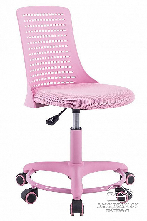 Кресло "Кид" (Ткань Розовая/Пластик Розовый/Металл) Tch/10730