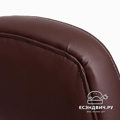 Кресло "Прайм" (Кожзам Коричневый/Кожзам Бежевый/Пластик Черный) Tch/4700