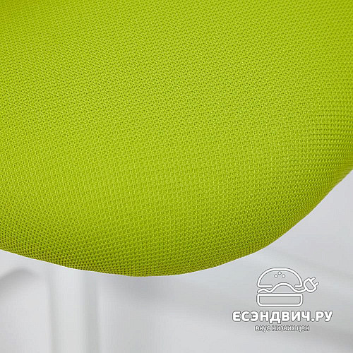 Кресло "Хэппи" (Ткань Зеленая/Пластик Белый) Tch/14064