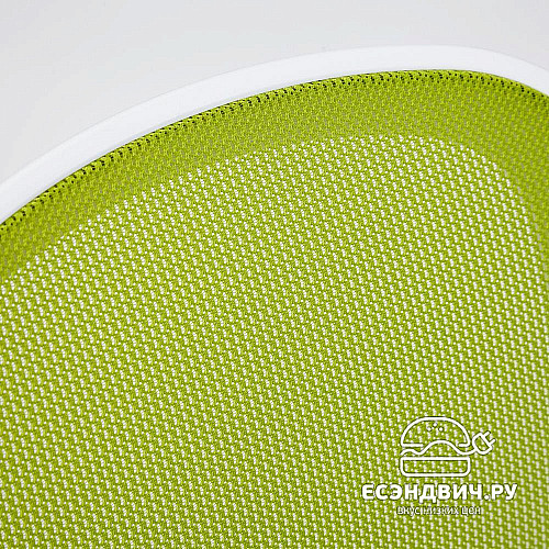 Кресло "Хэппи" (Ткань Зеленая/Пластик Белый) Tch/14064