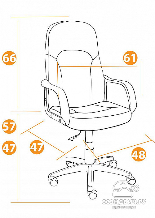 Кресло "Прайм" (Ткань Серая/Пластик Черный) Tch/11715