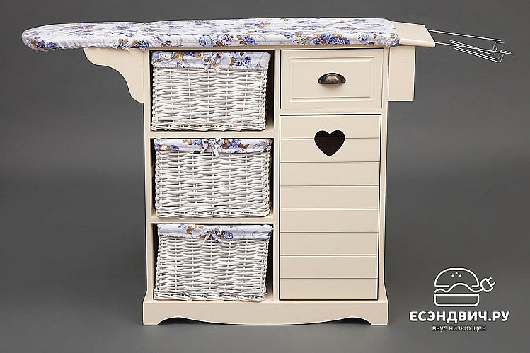 Комод гладильный altro "Бланш" (Дерево цвет Слоновая кость) Tch/10884