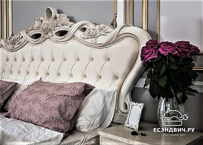 Спальный гарнитур 6 предм. "Таис" (МДФ) (Корень ясеня/Патина/Лак/Бархат) UgAf4