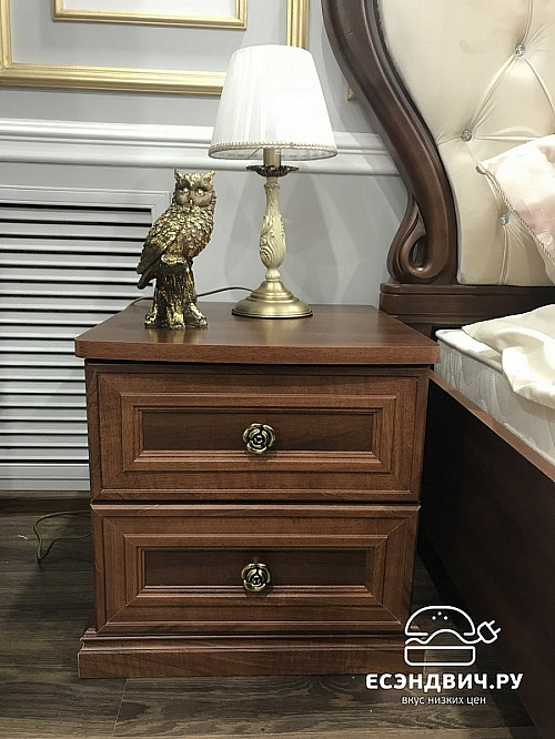 Тумба "Таис" (МДФ) (Орех караваджо/Патина/Лак) UgAf