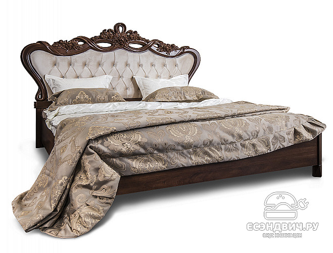Спальный гарнитур 6 предм. "Таис" (МДФ) (Орех караваджо/Патина/Лак/Бархат) UgAf7