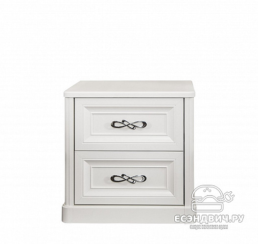 Тумба "Лейла" (Белый матовый) (МДФ/Патина/Лак) UgMh