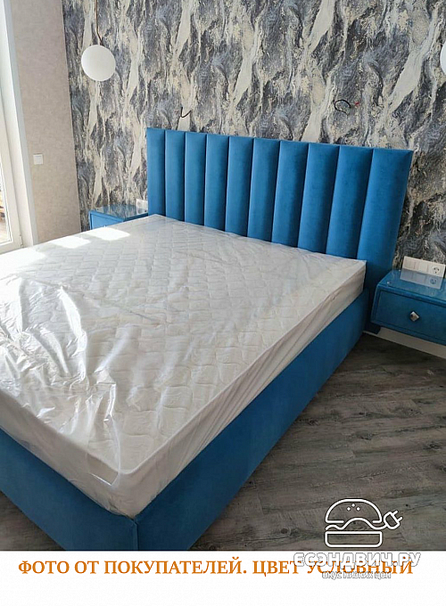 Кровать 120 мягк. Vitorio (Велюр Opera Gold (AT)