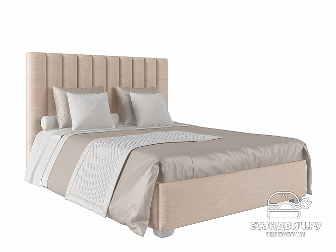 Кровать 160 мягк. Vitorio (Велюр Opera Bone (AT)
