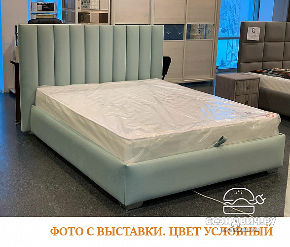 Кровать 160 мягк. Vitorio (Велюр Opera Bone (AT)