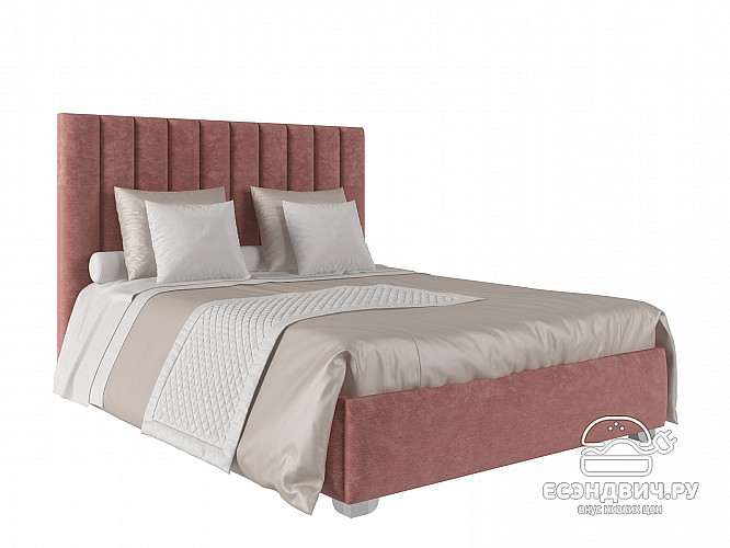 Кровать 140 мягк. Vitorio (Велюр Opera Coral (AT)