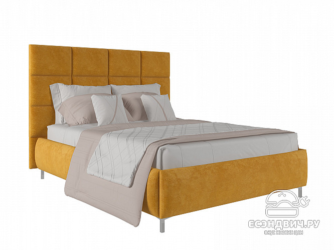 Кровать 140 мягк. Virginia (Велюр Opera Gold (AT)
