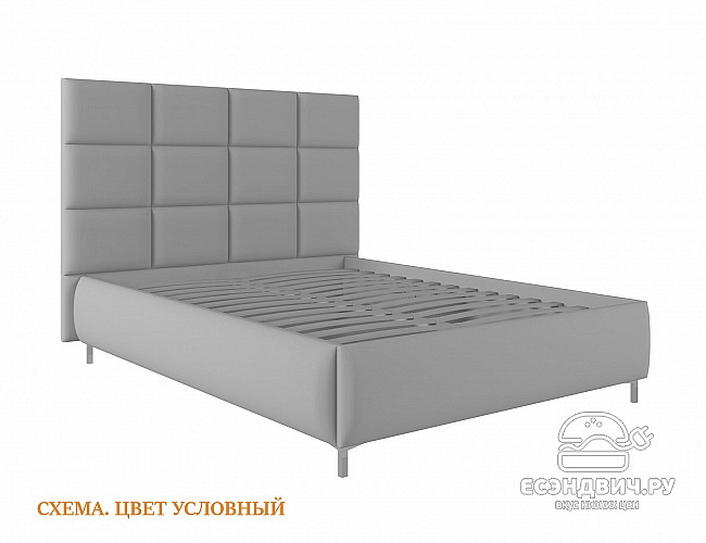 Кровать 140 мягк. Virginia (Велюр Opera Gold (AT)