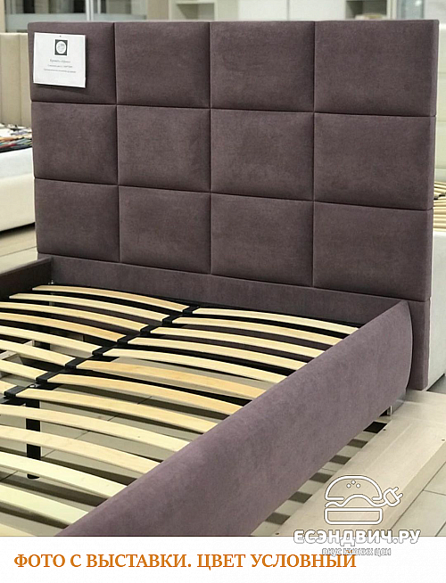 Кровать 160 мягк. Virginia (Велюр Opera Bone (AT)