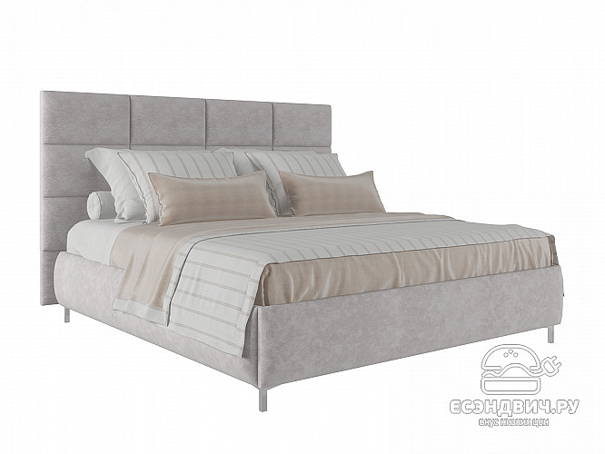 Кровать 200 мягк. Virginia (Велюр Opera Dove (AT)