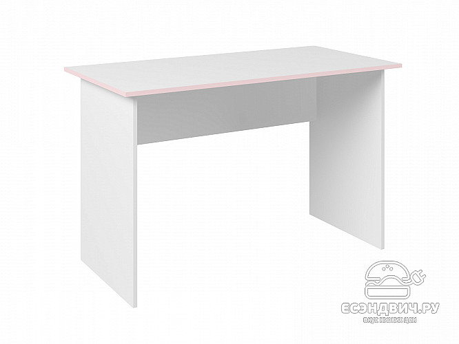 Стол письменный  1,2 "Лаворо" (Белый/Розовый кварц) D_Akr
