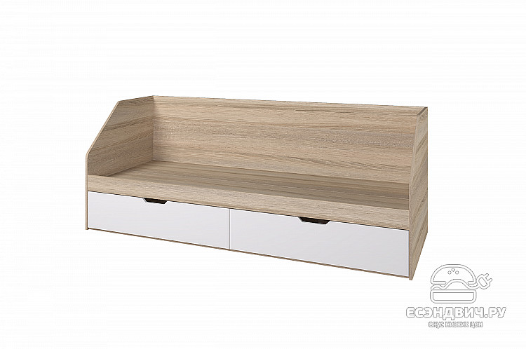 Детская 4 предм. L "Атланта" (МДФ) (Сонома/Белый софт) /Gnt/Ант