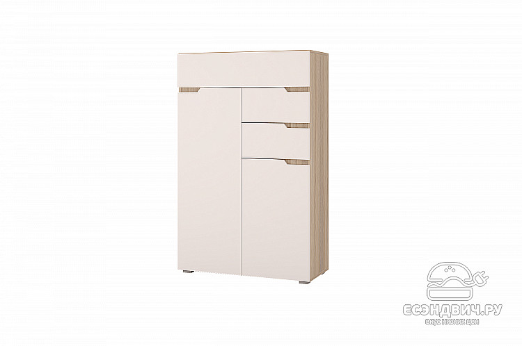 Спальный гарнитур 5 предм. "Атланта" (МДФ) (Сонома/Белый софт) /Gnt/Ант