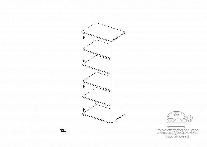 Полки для шкафа 0,9 "Balance" (Белый) /Gnt