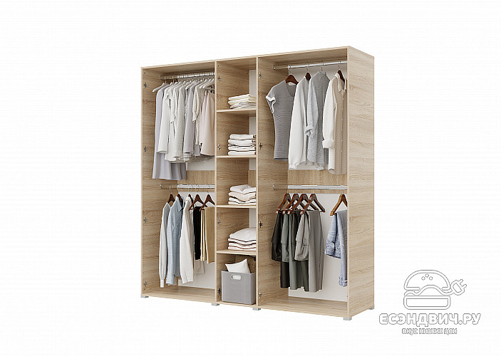 Полки мал. для шкафа 2,25 "Balance" (Сонома) /Gnt