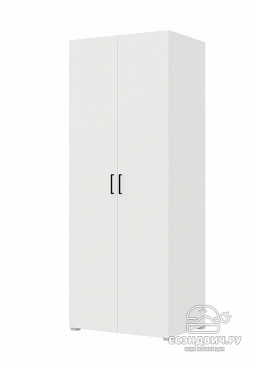 Шкаф 2х дверн. 0,9 "Balance" (Белый) /Gnt