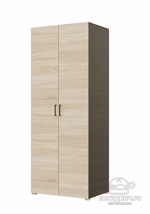 Шкаф 2х дверн. 0,9 "Balance" (Венге/Сонома) /Gnt