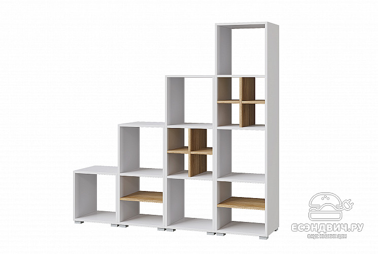 Тумба/стеллаж №1 "Лайт" (Белый) /Gnt/Лт