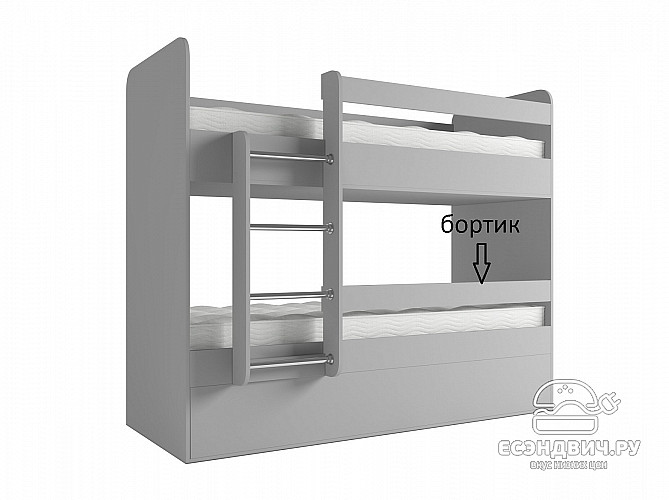 Бортик для нижнего яруса кровати "Лаворо" (Орех итальянский) D