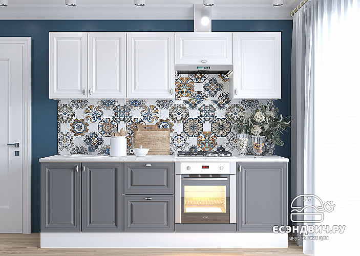 Тумба 60 (2ящ.) со столеш. "Форд" (МДФ) (Графит Софт) /Gnt/Ev/М29ст