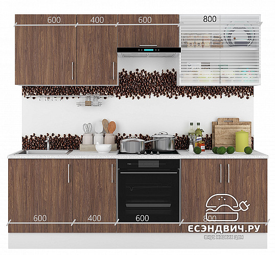 Тумба 60 (2ящ.)  со столеш."Герда" (Морское Дерево) /Gnt/Ep/М29ст