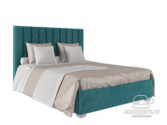 Кровать 120 мягк. just Vitorio (Велюр Opera Atlantic (AT)/Ja