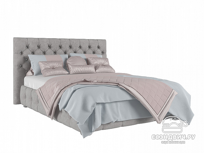 Кровать 120 мягк. just Мирабель (Велюр Opera Dove (AT)/Ja