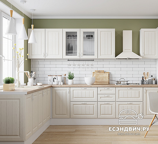 Тумба 100 угловая (универс.) со столеш. "Диана" (МДФ) (Вуд Светлый) /Gnt/Pr/М24ст