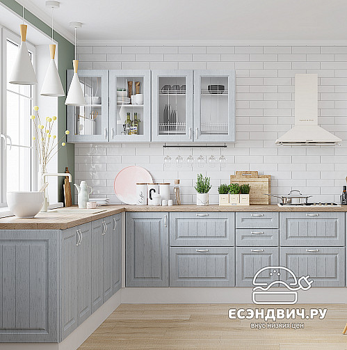 Тумба 40 со столеш. "Диана" (МДФ) (Вуд Серый) /Gnt/Pr/М16ст