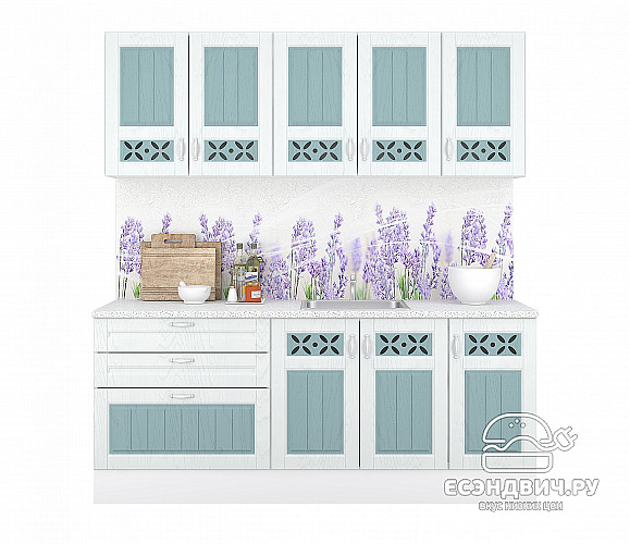 Тумба 40 (3ящ.) со столеш. "Прованс" (МДФ) (Арктик/Мурено) /Gnt/Km/М21ст