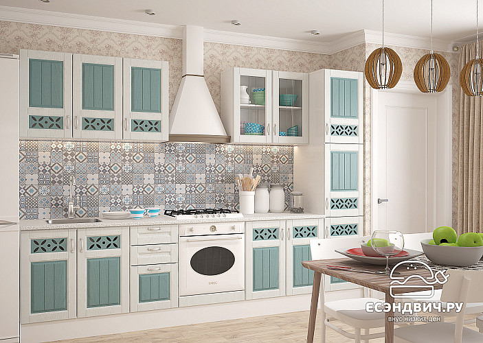 Тумба 40 без столеш. "Прованс" (МДФ) (Арктик/Мурено) /Gnt/Km/М16