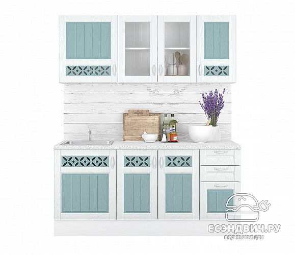 Тумба 60 (2ящ.) без столеш. "Прованс" (МДФ) (Арктик/Мурено) /Gnt/Km/М29