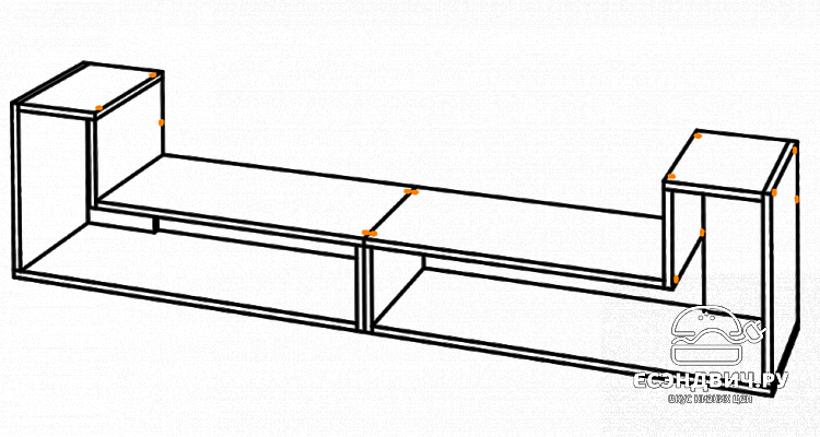 Набор полок настенных L "Смарт" (Крафт) /BTS/См2
