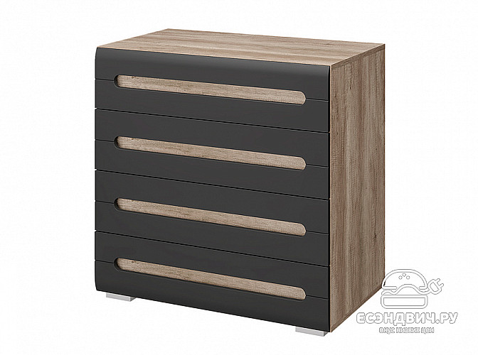 Комод L "Тимми" (Дуб каньон/Графит нубук) /BTS/Нм КМ-09